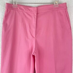 Carlisle Collection Naomi Pink Straight Leg Trousers Pants Womens Size 14